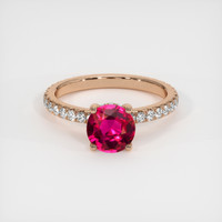 1.51 Ct. Ruby Ring, 14K Rose Gold 1