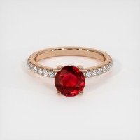 1.54 Ct. Ruby Ring, 14K Rose Gold 1