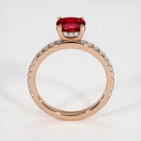 1.54 Ct. Ruby Ring, 14K Rose Gold 3