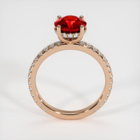 2.13 Ct. Ruby Ring, 14K Rose Gold 3