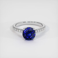 2.60 Ct. Sapphire Ring, 18K White Gold 1