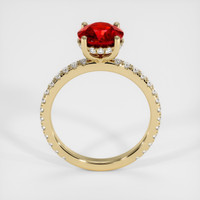 2.13 Ct. Ruby Ring, 14K Yellow Gold 3