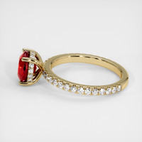 2.13 Ct. Ruby Ring, 18K Yellow Gold 4