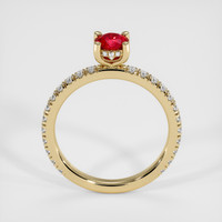 0.51 Ct. Ruby Ring, 18K Yellow Gold 3
