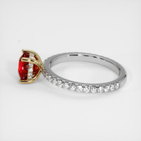 1.68 Ct. Ruby Ring, 14K Yellow & White 4