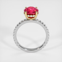 2.99 Ct. Ruby Ring, 14K Yellow & White 3