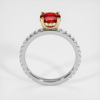 1.22 Ct. Ruby Ring, 14K Yellow & White 3