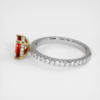 1.22 Ct. Ruby Ring, 14K Yellow & White 4