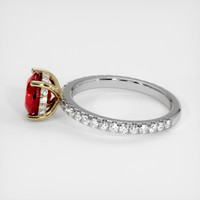 2.13 Ct. Ruby Ring, 14K Yellow & White 4