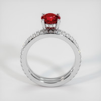 1.54 Ct. Ruby Ring, Platinum 950 3