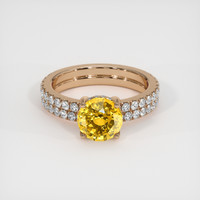 2.09 Ct. Sapphire Ring, 14K Rose Gold 1