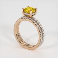 2.09 Ct. Sapphire Ring, 14K Rose Gold 2