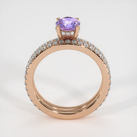 0.97 Ct. Sapphire Ring, 14K Rose Gold 3