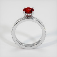 1.45 Ct. Ruby Ring, 10K White Gold 3