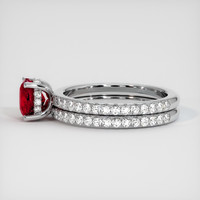 1.49 Ct. Ruby Ring, 10K White Gold 4