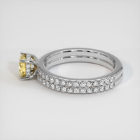 0.73 Ct. Yellow Sapphire Ring, 14K White Gold 4