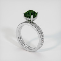 3.49 Ct. Color Change Sapphire Ring, 14K White Gold 2