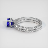 1.31 Ct. Sapphire Ring, 18K White Gold 4