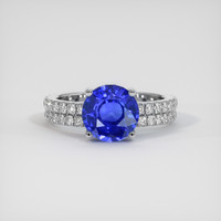 2.65 Ct. Sapphire Ring, 18K White Gold 1