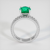 1.74 Ct. Emerald Ring, 18K White Gold 3