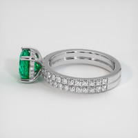 1.74 Ct. Emerald Ring, 18K White Gold 4