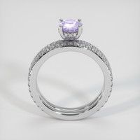 1.26 Ct. Purple Sapphire Ring, 18K White Gold 3