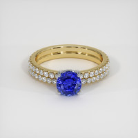 1.31 Ct. Sapphire Ring, 14K White & Yellow 1