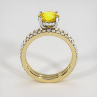 2.09 Ct. Sapphire Ring, 14K White & Yellow 3