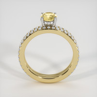 0.73 Ct. Sapphire Ring, 14K White & Yellow 3