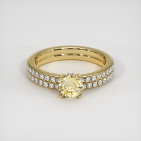 0.73 Ct. Yellow Sapphire Ring, 10K Yellow Gold 1