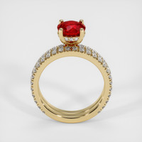 1.34 Ct. Ruby Ring, 14K Yellow Gold 3
