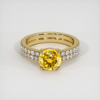 2.09 Ct. Sapphire Ring, 14K Yellow Gold 1
