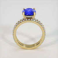 2.65 Ct. Blue Sapphire Ring, 18K Yellow Gold 3