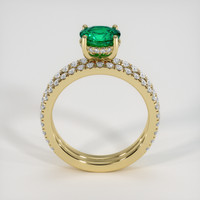 1.17 Ct. Emerald Ring, 18K Yellow Gold 3