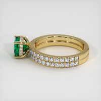 1.17 Ct. Emerald Ring, 18K Yellow Gold 4