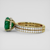 3.36 Ct. Emerald Ring, 18K Yellow Gold 4