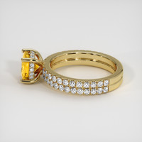 1.86 Ct. Orangish Yellow Sapphire Ring, 18K Yellow Gold 4