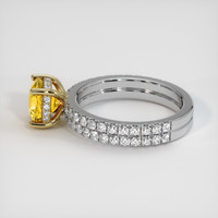 2.09 Ct. Yellow Sapphire Ring, 14K Yellow & White 4