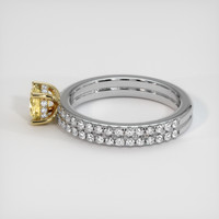 0.73 Ct. Yellow Sapphire Ring, 14K Yellow & White 4