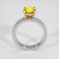 2.09 Ct. Yellow Sapphire Ring, 18K Yellow & White 3