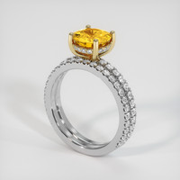 1.86 Ct. Sapphire Ring, 18K Yellow & White 2