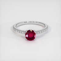 1.56 Ct. Ruby Ring, Platinum 950 1