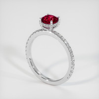 1.56 Ct. Ruby Ring, Platinum 950 2