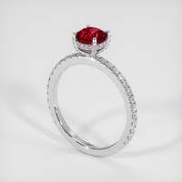 1.74 Ct. Ruby Ring, Platinum 950 2