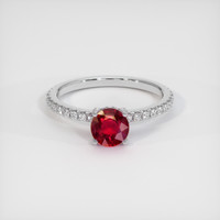 1.71 Ct. Ruby Ring, Platinum 950 1