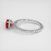 1.13 Ct. Ruby Ring, Platinum 950 4