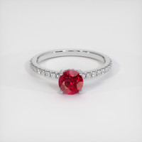 1.51 Ct. Ruby Ring, Platinum 950 1