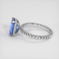 2.25 Ct. Blue Sapphire Ring, Platinum 950 4