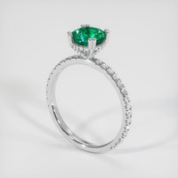 1.57 Ct. Emerald Ring, Platinum 950 2