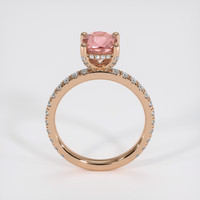 1.65 Ct. Padparadscha Sapphire Ring, 14K Rose Gold 3